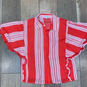 Cropped button up blouse ⚡️